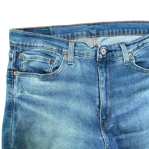 Levi's 511 Cotton Blend Mid Rise Denim Straight Jeans Men's Size 36 x 29 Blue - Picture 3 of 9